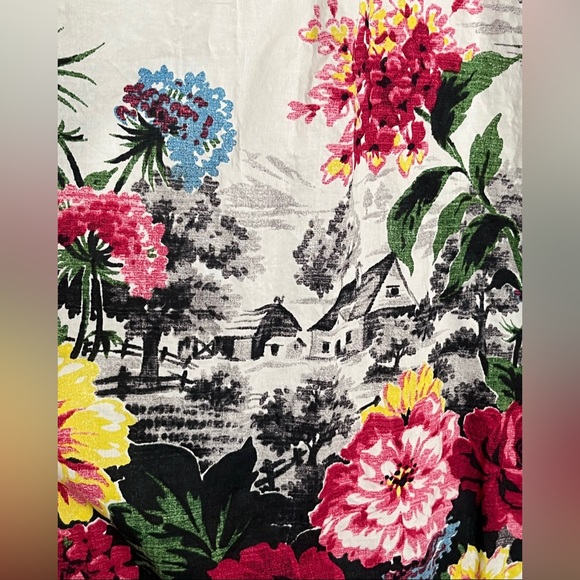 Anthropologie Cottagecore Dress (Unique Farmhouse Pattern) (NWOT) - Picture 7 of 13